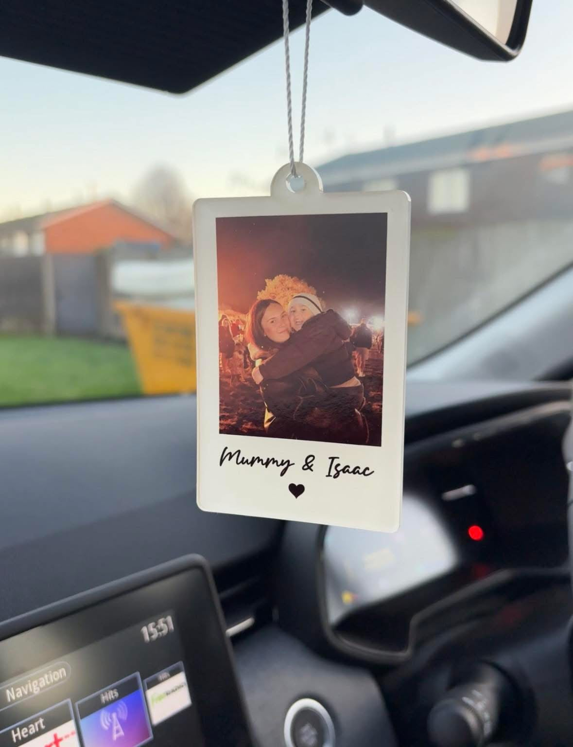Personalised car Polaroid