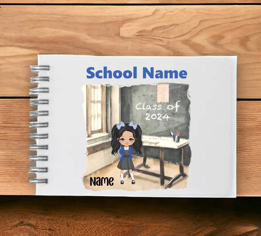 Personalised school leavers book