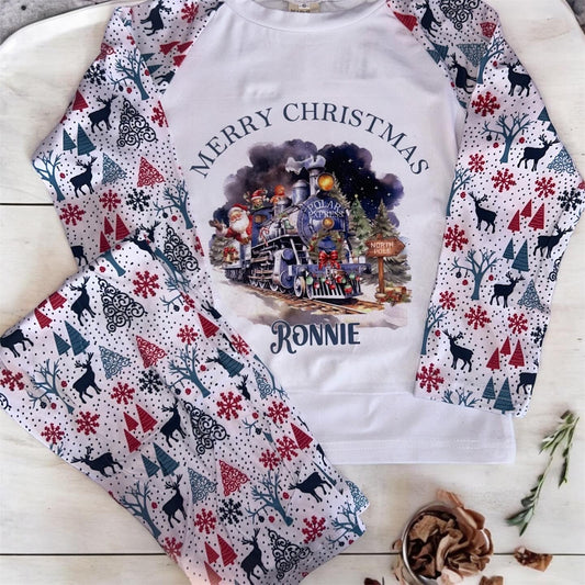 Personalised Polar Express Christmas Pyjamas