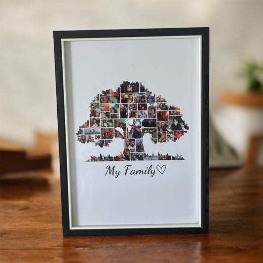 A4 family tree collage