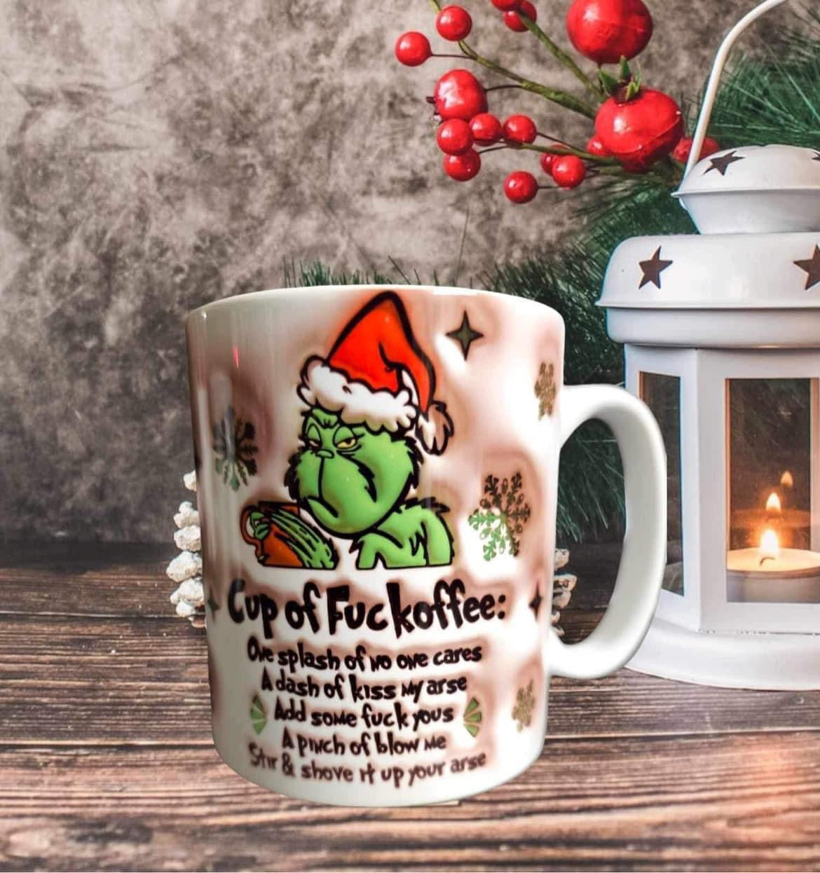 Grinch Mug  | cup of fuckoffee