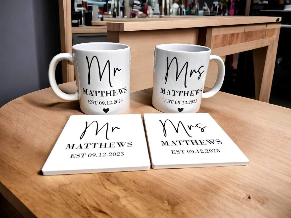 Personalised couple mugs