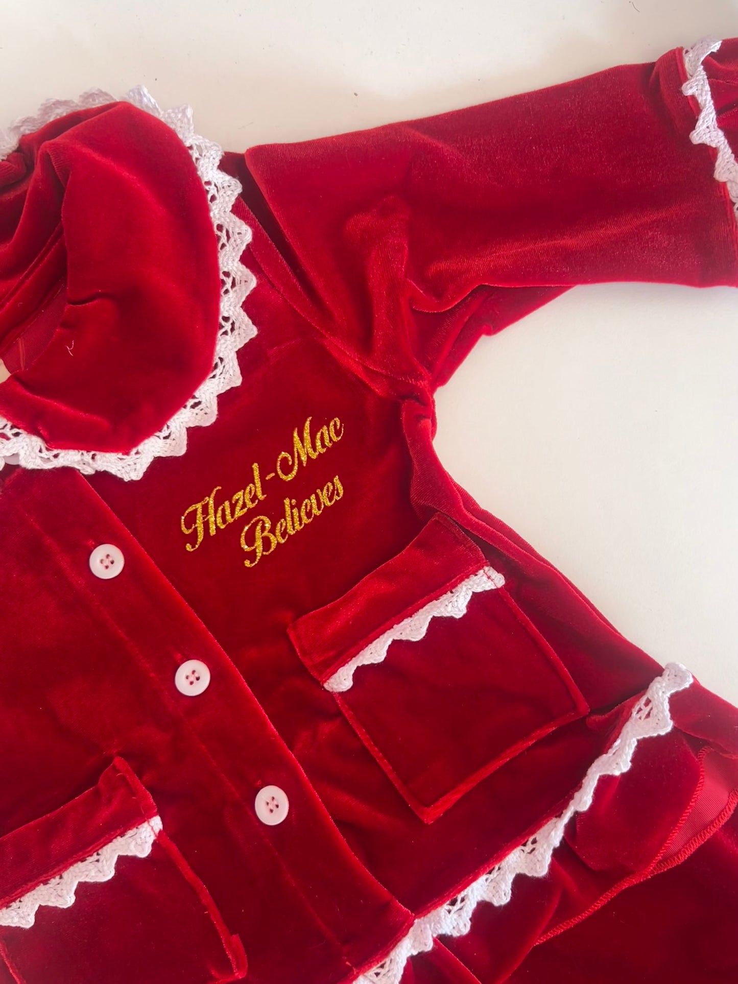 Personalised Girls Christmas pyjamas