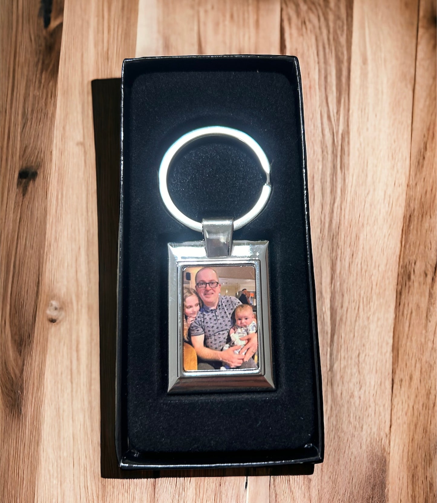 Personalised photo keyring